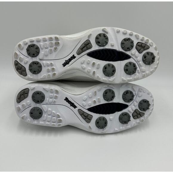 NWD FootJoy GreenJoys Womens Size 6 White Leather Golf Shoes Cleats Lace Up - Picture 5 of 11